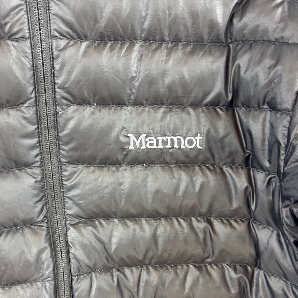 Marmot Azos Men's Down Lightweight Outwear Puffer Winter Black Jacket Size S - Picture 6 of 14
